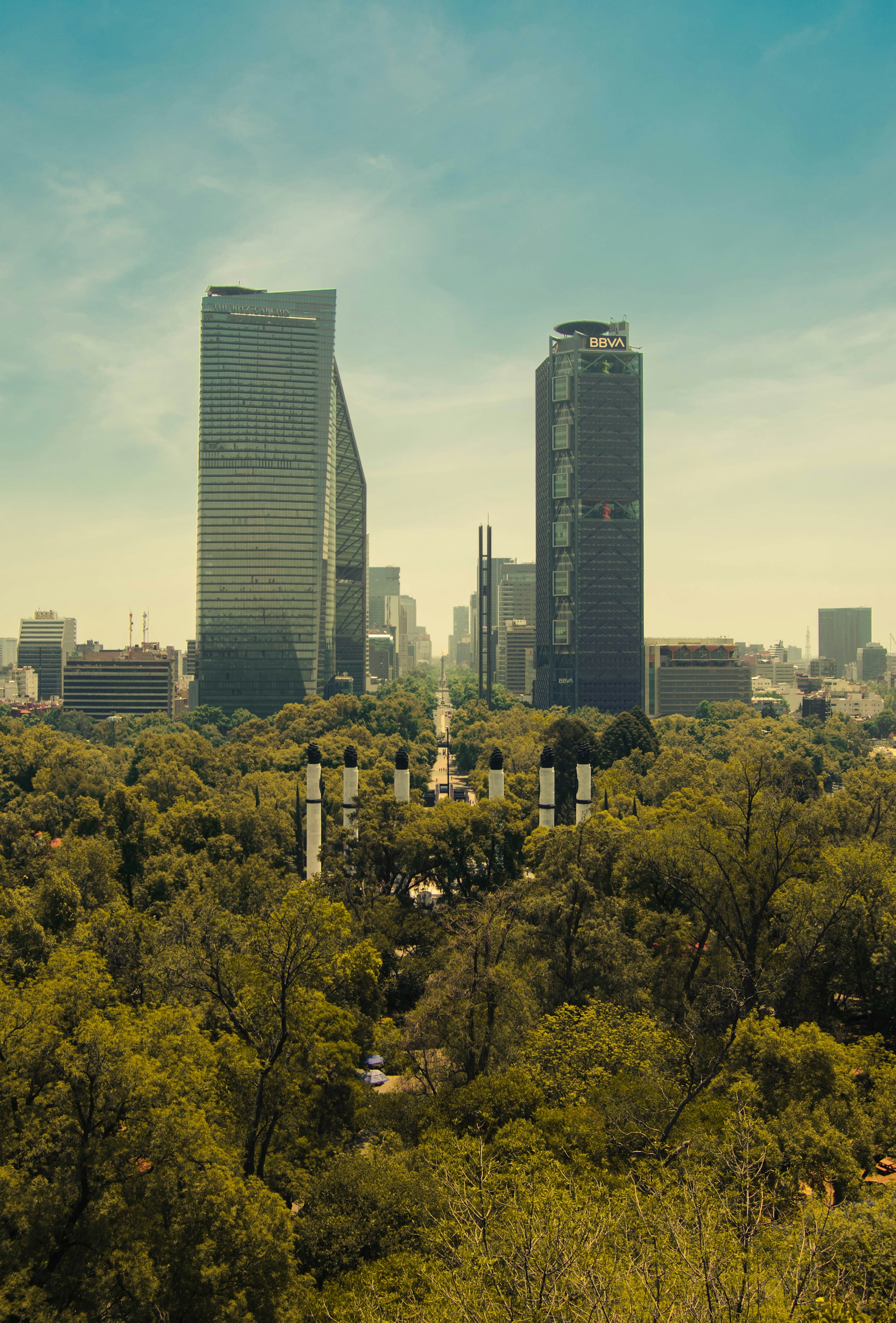 Mexico City high-rise residential skyline
